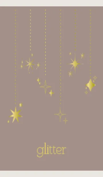 [LINE着せ替え] 輝き ベージュと灰色の画像1