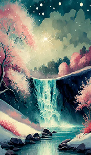 [LINE着せ替え] 優美な冬の風景の着せかえ(Winter-2578)の画像1