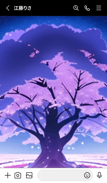 [LINE着せ替え] 冬のサクラ #CKLF05。の画像2