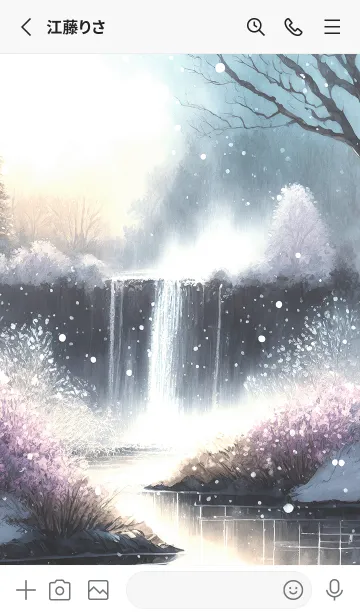 [LINE着せ替え] 優美な冬の風景の着せかえ(Winter-2579)の画像2
