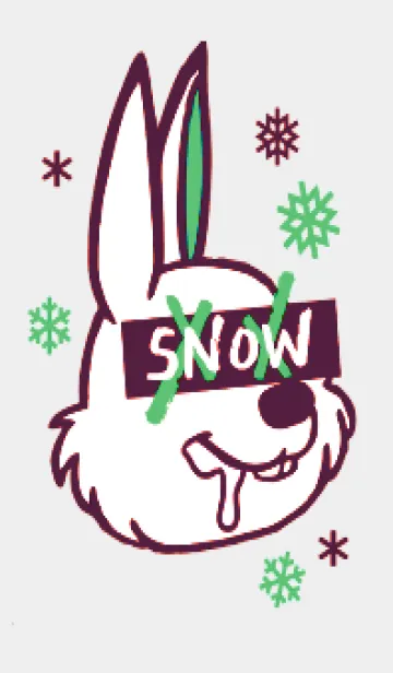 [LINE着せ替え] スノーラビット .73の画像1
