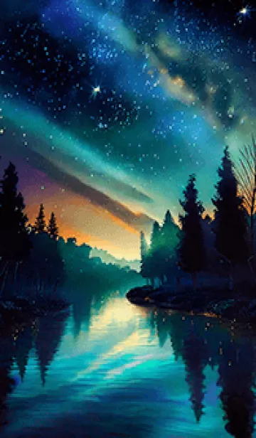 [LINE着せ替え] 穏やかな夜景の着せかえ/680の画像1