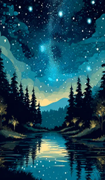 [LINE着せ替え] 穏やかな夜景の着せかえ/683の画像1