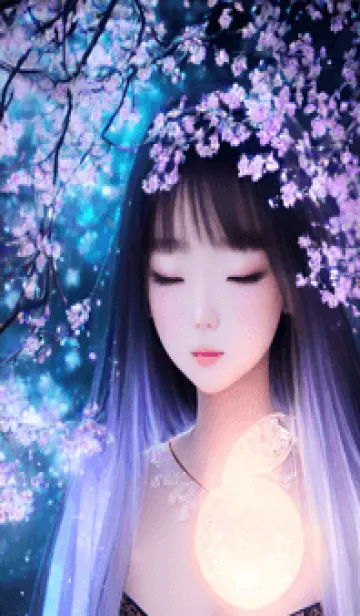 [LINE着せ替え] 微光の少女 1の画像1