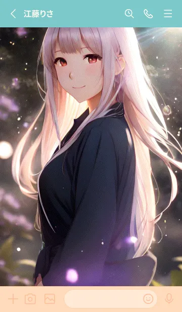 [LINE着せ替え] 微光の少女 5の画像2