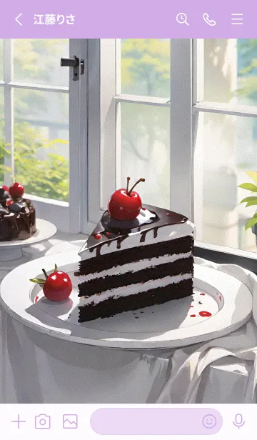 [LINE着せ替え] チョコレートケーキ 2nd 4の画像2