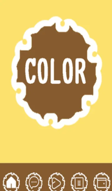 [LINE着せ替え] yellow color G51の画像1