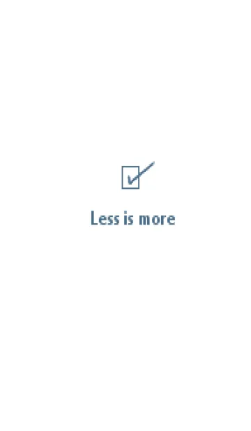 [LINE着せ替え] Less is more (blue2)の画像1