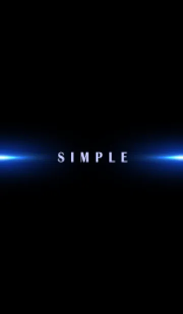 [LINE着せ替え] SIMPLE BLUE LIGHT-BLACK 6の画像1