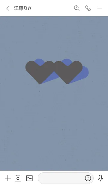 [LINE着せ替え] 2ハートのきせかえ 雨水の画像2