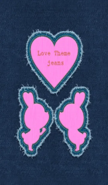 [LINE着せ替え] Love Theme - jeans 3の画像1