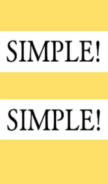 [LINE着せ替え] シンプルな着せかえ/イエローの画像1