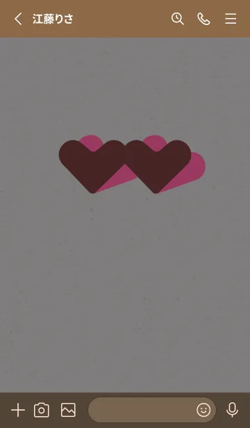 [LINE着せ替え] 2ハートのきせかえ 儚げの画像2