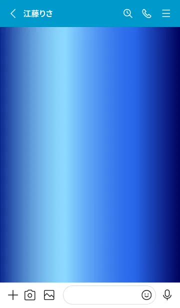 [LINE着せ替え] Simple Gradation -GlossyBlue 25-の画像2