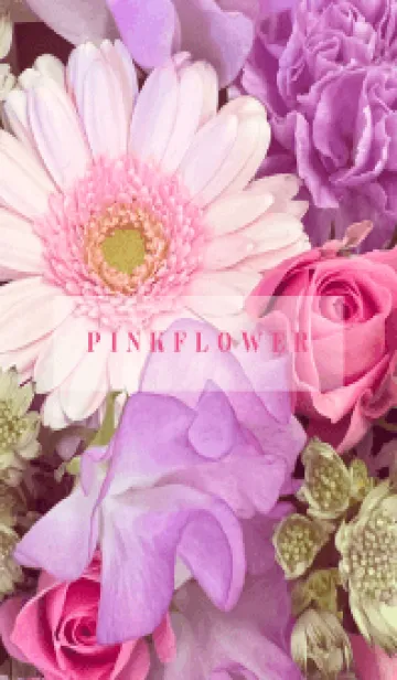 [LINE着せ替え] LOVE FLOWER-PURPLE&PINK-13の画像1