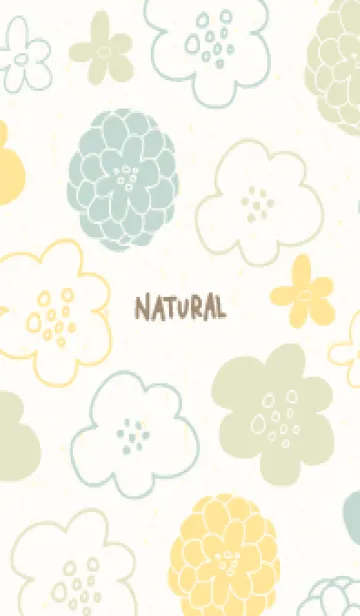 [LINE着せ替え] カラフル 丸いお花23の画像1