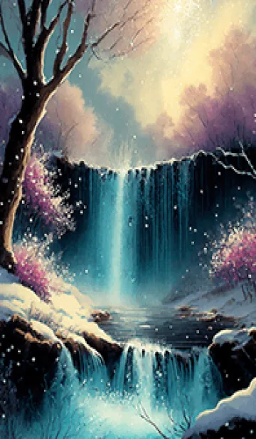 [LINE着せ替え] 優美な冬の風景の着せかえ(Winter-2588)の画像1