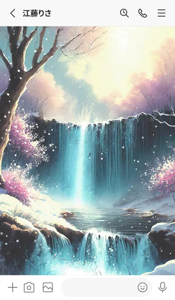 [LINE着せ替え] 優美な冬の風景の着せかえ(Winter-2588)の画像2