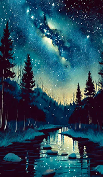 [LINE着せ替え] 穏やかな夜景の着せかえ/708の画像1