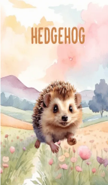 [LINE着せ替え] hedgehog In Flower Theme (JP)の画像1