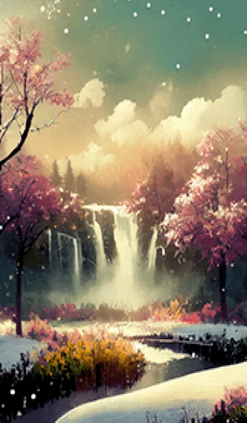 [LINE着せ替え] 優美な冬の風景の着せかえ(Winter-2589)の画像1