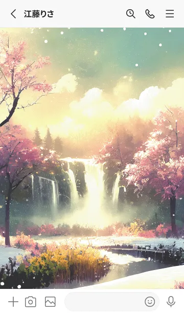 [LINE着せ替え] 優美な冬の風景の着せかえ(Winter-2589)の画像2