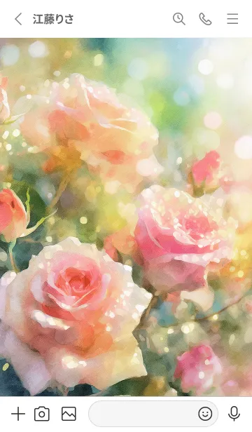 [LINE着せ替え] 薔薇(バラ)の花の着せかえ(R2632)の画像2