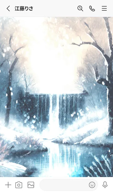 [LINE着せ替え] 優美な冬の風景の着せかえ(Winter-2592)の画像2