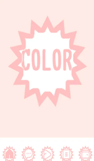 [LINE着せ替え] pink color H52の画像1