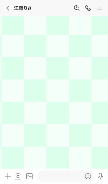 [LINE着せ替え] ミントクリーム■パステルグリーン1.TKCの画像2