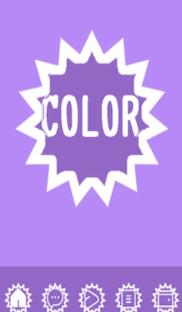 [LINE着せ替え] purple color H51の画像1