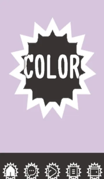 [LINE着せ替え] purple color H55の画像1