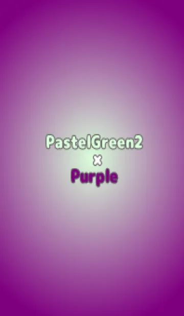 [LINE着せ替え] パステルグリーン2●パープル.TKCの画像1