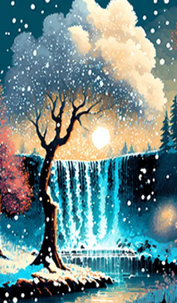 [LINE着せ替え] 優美な冬の風景の着せかえ(Winter-2594)の画像1