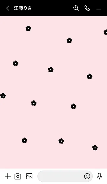 [LINE着せ替え] flower pattern0.3の画像2