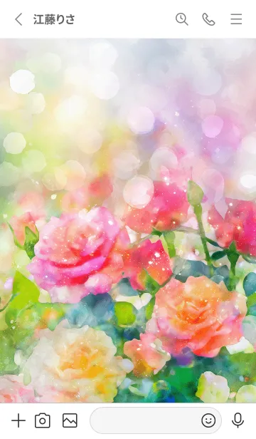 [LINE着せ替え] 薔薇(バラ)の花の着せかえ(R2636)の画像2