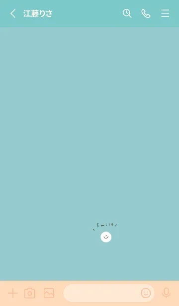 [LINE着せ替え] スカイブルーとスマイル。の画像2