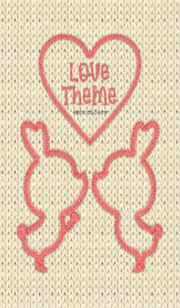 [LINE着せ替え] Love Theme Embroidery 76の画像1