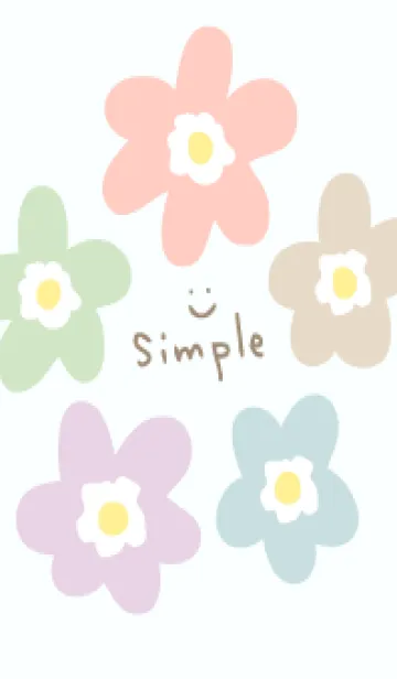 [LINE着せ替え] 北欧風 お花7の画像1