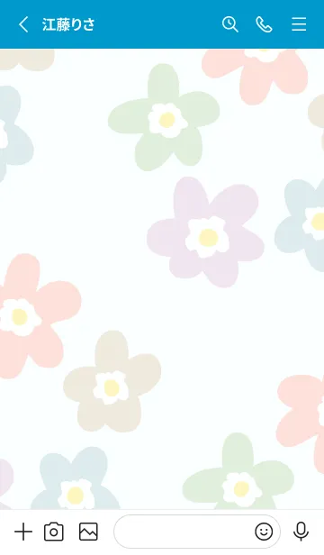 [LINE着せ替え] 北欧風 お花7の画像2