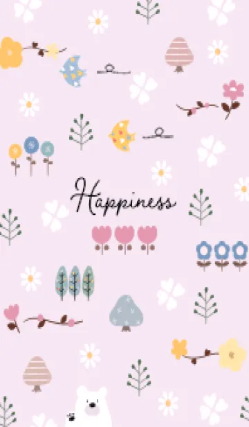 [LINE着せ替え] pinkpurple Lucky Clover 11_1の画像1