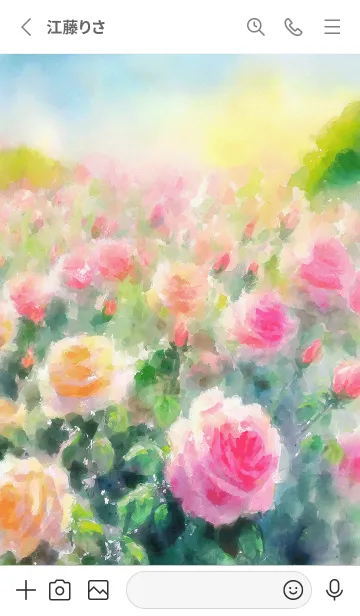 [LINE着せ替え] 薔薇(バラ)の花の着せかえ(R2642)の画像2