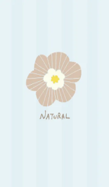 [LINE着せ替え] 北欧風 花 ナチュラルの画像1