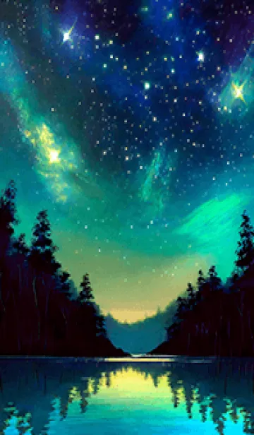 [LINE着せ替え] 穏やかな夜景の着せかえ/726の画像1