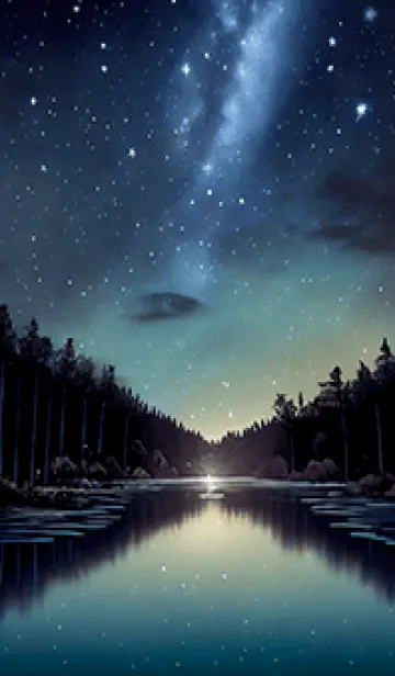 [LINE着せ替え] 穏やかな夜景の着せかえ/727の画像1