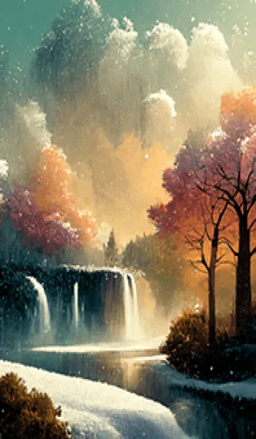 [LINE着せ替え] 優美な冬の風景の着せかえ(Winter-2605)の画像1