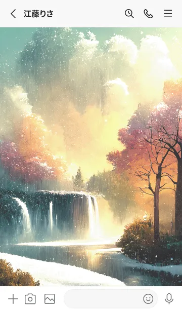 [LINE着せ替え] 優美な冬の風景の着せかえ(Winter-2605)の画像2