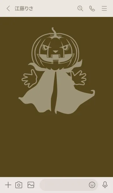 [LINE着せ替え] 妖怪 ジャックオランタン ガンメタルの画像2