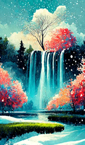 [LINE着せ替え] 優美な冬の風景の着せかえ(Winter-2608)の画像1