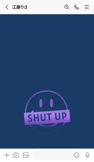 [LINE着せ替え] スマイル グラデーション .75の画像2